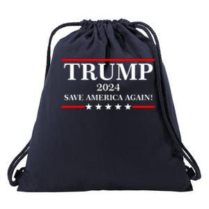 Trump 2024 Save America Again USA President Vote Drawstring Bag