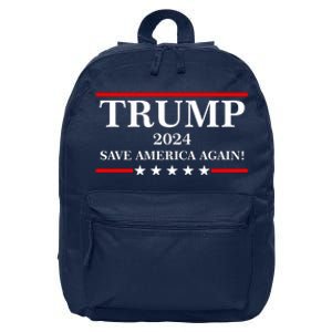 Trump 2024 Save America Again USA President Vote 16 in Basic Backpack