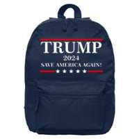 Trump 2024 Save America Again USA President Vote 16 in Basic Backpack