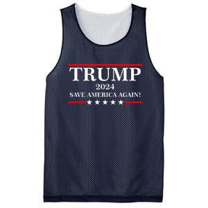 Trump 2024 Save America Again USA President Vote Mesh Reversible Basketball Jersey Tank