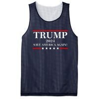 Trump 2024 Save America Again USA President Vote Mesh Reversible Basketball Jersey Tank