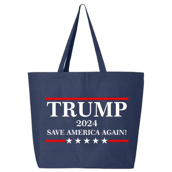 Trump 2024 Save America Again USA President Vote 25L Jumbo Tote