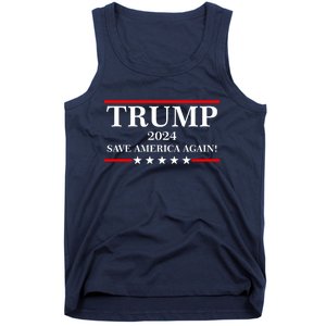 Trump 2024 Save America Again USA President Vote Tank Top