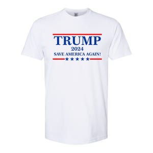 Trump 2024 Save America Again USA President Vote Softstyle CVC T-Shirt