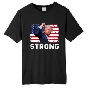 Trump 2024 Strong Fist Hand Us Vote Tall Fusion ChromaSoft Performance T-Shirt