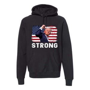 Trump 2024 Strong Fist Hand Us Vote Premium Hoodie