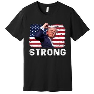 Trump 2024 Strong Fist Hand Us Vote Premium T-Shirt