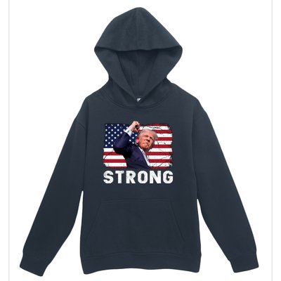 Trump 2024 Strong Fist Hand Us Vote Urban Pullover Hoodie