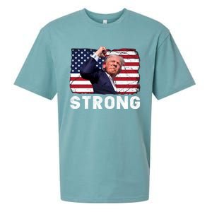 Trump 2024 Strong Fist Hand Us Vote Sueded Cloud Jersey T-Shirt