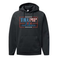 Trump 2024 Save America Performance Fleece Hoodie