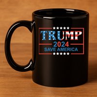 Trump 2024 Save America 11oz C Handle Ceramic Mug