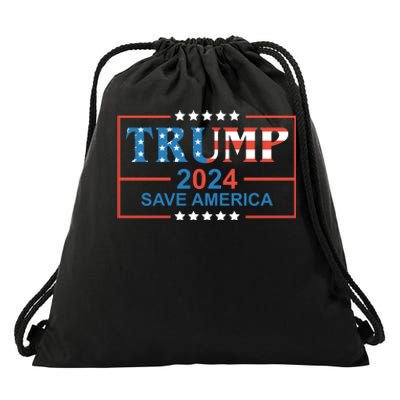 Trump 2024 Save America Drawstring Bag