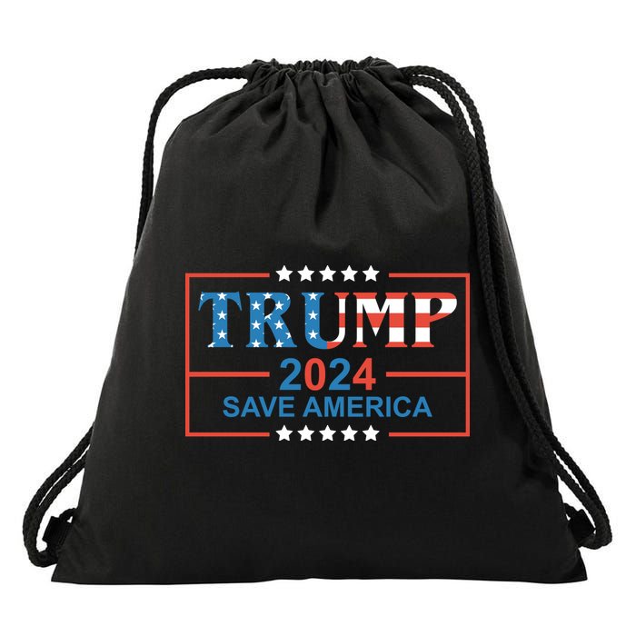 Trump 2024 Save America Drawstring Bag