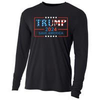 Trump 2024 Save America Cooling Performance Long Sleeve Crew