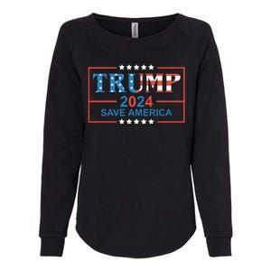 Trump 2024 Save America Womens California Wash Sweatshirt