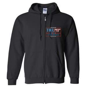 Trump 2024 Save America Full Zip Hoodie