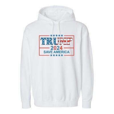 Trump 2024 Save America Garment-Dyed Fleece Hoodie