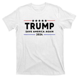 Trump 2024 Save America Again Vote Trump White T-Shirt