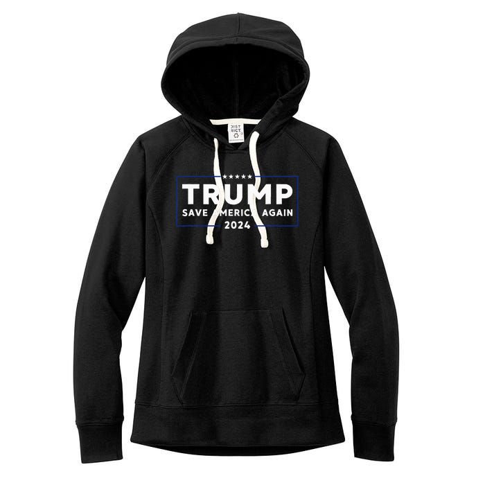 Trump 2024 Save America Again Trump Women's Fleece Hoodie