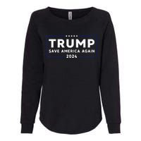 Trump 2024 Save America Again Trump Womens California Wash Sweatshirt