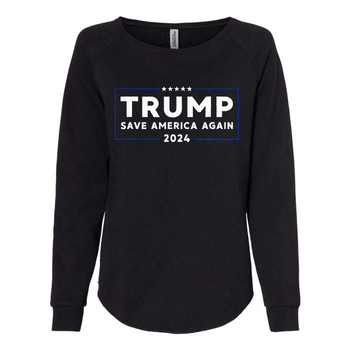 Trump 2024 Save America Again Trump Womens California Wash Sweatshirt