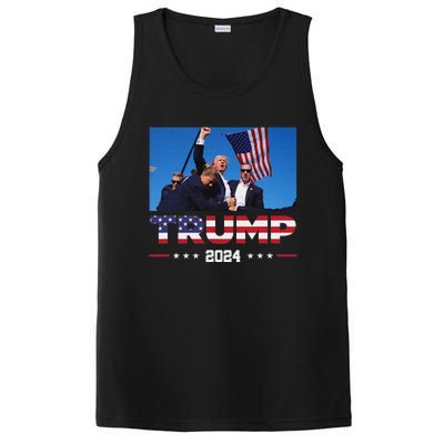 Trump 2024 Survived Shot Election Rally PosiCharge Competitor Tank