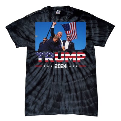 Trump 2024 Survived Shot Election Rally Tie-Dye T-Shirt