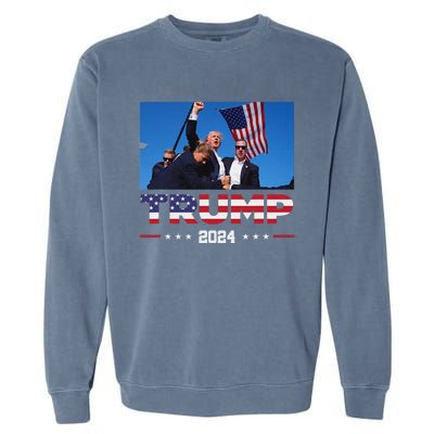 Trump 2024 Survived Shot Election Rally Garment-Dyed Sweatshirt