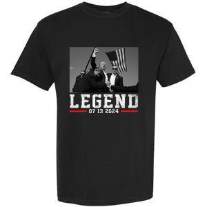 Trump 2024 Shooting President Legend Garment-Dyed Heavyweight T-Shirt