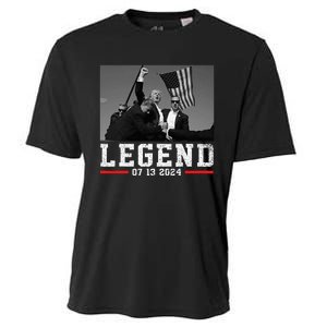 Trump 2024 Shooting President Legend Cooling Performance Crew T-Shirt