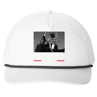 Trump 2024 Shooting President Legend Snapback Five-Panel Rope Hat