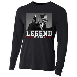 Trump 2024 Shooting President Legend Cooling Performance Long Sleeve Crew