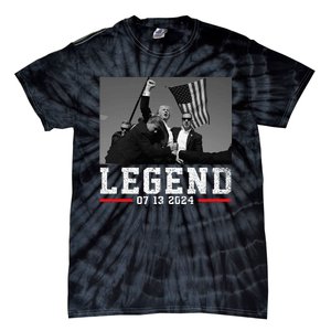 Trump 2024 Shooting President Legend Tie-Dye T-Shirt