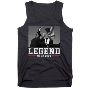 Trump 2024 Shooting President Legend Tank Top