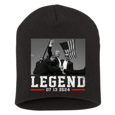 Trump 2024 Shooting President Legend Short Acrylic Beanie