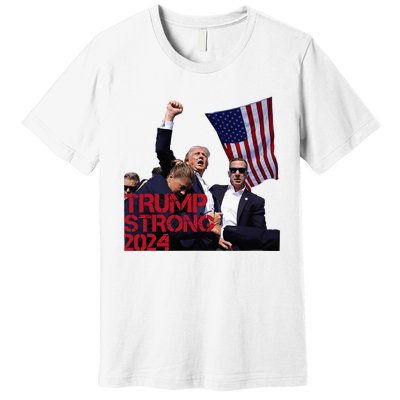 Trump 2024 Strong Fist Hand Us Vote Premium T-Shirt