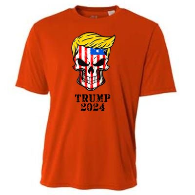 Trump 2024 Skull Cooling Performance Crew T-Shirt