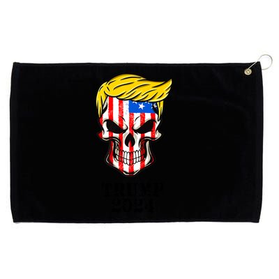 Trump 2024 Skull Grommeted Golf Towel