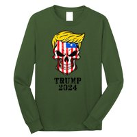 Trump 2024 Skull Long Sleeve Shirt