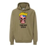 Trump 2024 Skull Premium Hoodie