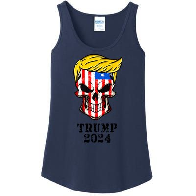 Trump 2024 Skull Ladies Essential Tank