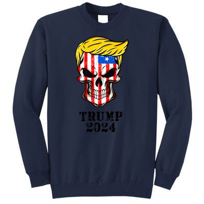 Trump 2024 Skull Tall Sweatshirt