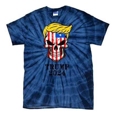 Trump 2024 Skull Tie-Dye T-Shirt