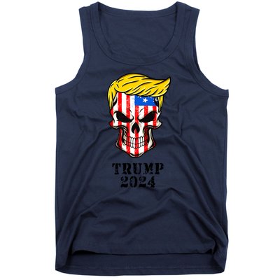 Trump 2024 Skull Tank Top