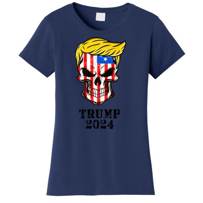 Trump 2024 Skull Women's T-Shirt