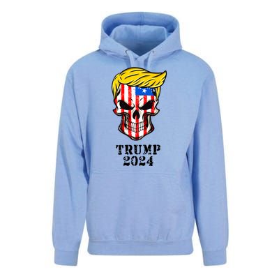 Trump 2024 Skull Unisex Surf Hoodie