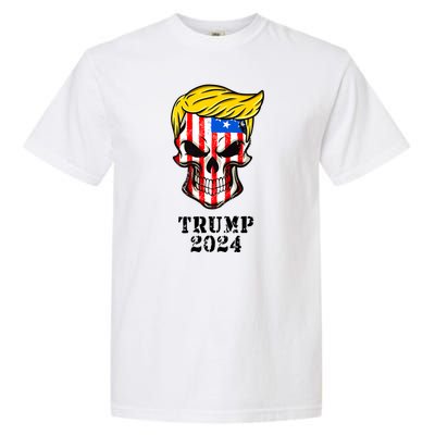 Trump 2024 Skull Garment-Dyed Heavyweight T-Shirt