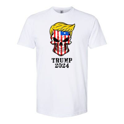 Trump 2024 Skull Softstyle CVC T-Shirt