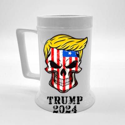 Trump 2024 Skull Beer Stein