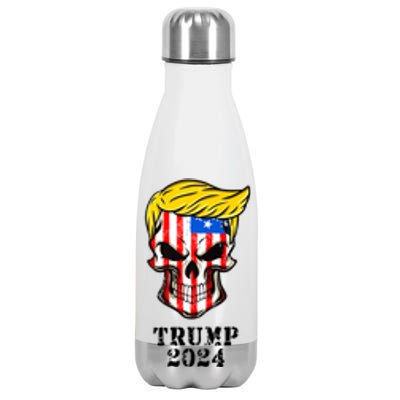 Trump 2024 Skull Stainless Steel Insulated Water Bottle